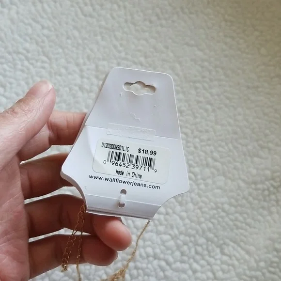 Wallflower Gold Pendant Necklace Sun Moon Boho Hippie Celestial - Picture 3 of 4